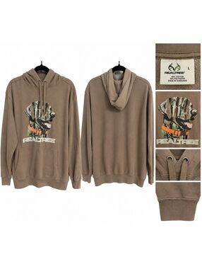 Realtree brown hooded sweatshirt